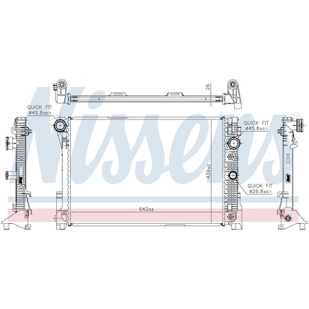 Nissen Nissens Radiator, 67168 67168